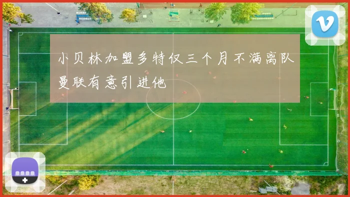 小贝林加盟多特仅三个月不满离队曼联有意引进他