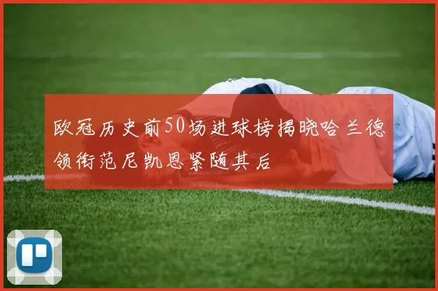 欧冠历史前50场进球榜揭晓哈兰德领衔范尼凯恩紧随其后